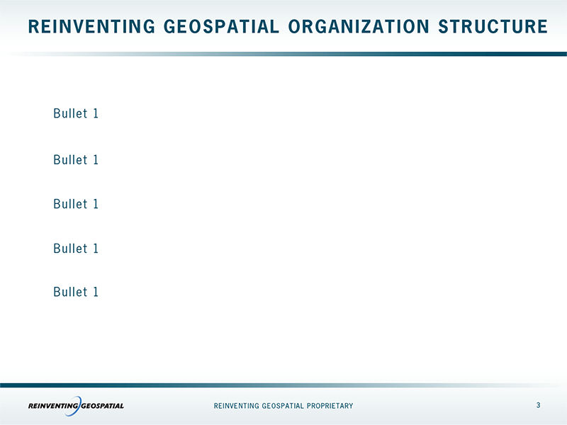 Reinventing Geospatial Presentation Slides