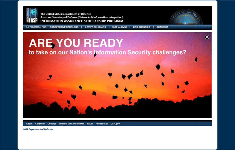 Information Assurance Scholarship Program Website