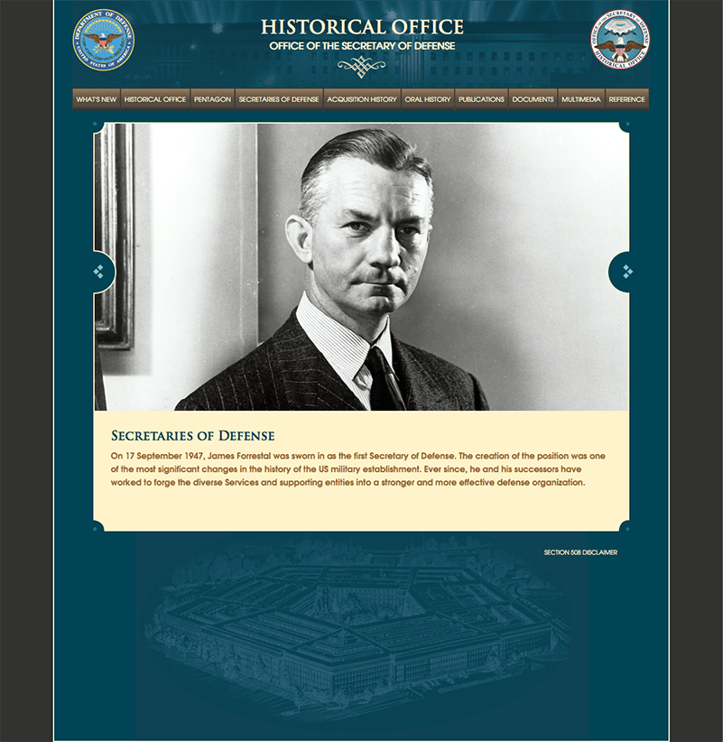 Historical Office of the Secretary of Defense Website